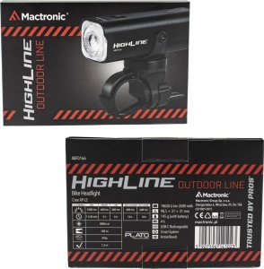 MacTronic Mactronic 1000lm įkraunamas priekinis dviračio žibintas HIGHLINE ABF0166 12