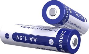 Xtar Xtar 1,5V 2200mAh AA įkraunamas elementas, 4 vnt. + dėklas 5