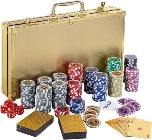 GamesPlanet GamesPlanet Poker Set Gold Edition, 300 żetonów 1 - 1000 1