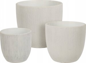 Home Styling Collection Zestaw doniczek ceramicznych na kwiaty, 3 rozmiary 1