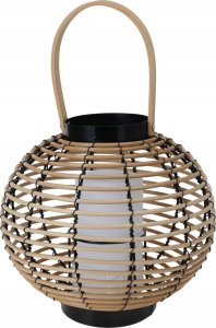 Home Styling Collection Rattanowa lampa z uchwytem, LED 1