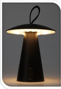 Home Styling Collection Metalowa lampa stołowa, grzybek LED, 15 x 17 cm 2