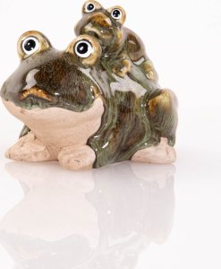 ProGarden Figurka żaba, dekoracja ogrodowa, 10 x 11 cm 5