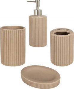 Bathroom Solutions Zestaw ceramicznych akcesoriów łazienkowych, 4 elementy 1