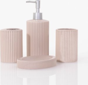 Bathroom Solutions Zestaw ceramicznych akcesoriów łazienkowych, 4 elementy 7