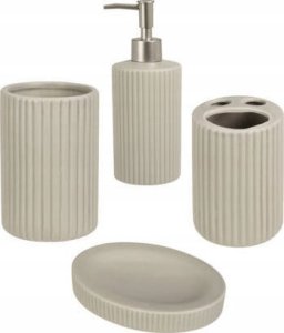 Bathroom Solutions Zestaw ceramicznych akcesoriów łazienkowych, 4 elementy 1