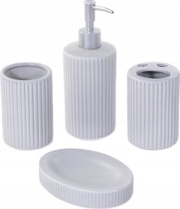 Bathroom Solutions Zestaw ceramicznych akcesoriów łazienkowych, 4 elementy 2
