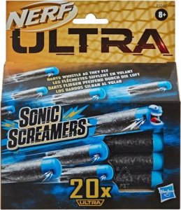 Nerf Nerf Ultra Sonic Screamers 20-Dart Refill Pack, Refill, 8 yr(s), 20 pc(s), Black, Blue 1