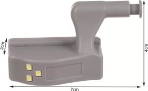 Ruhhy Lampka 3 LED do szafki na zawias 23025 12