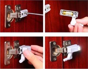 Ruhhy Lampka 3 LED do szafki na zawias 23025 2