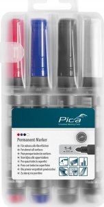 Pica-Marker Pica permanent Marker 1-4mm assorted with Instant-White 1