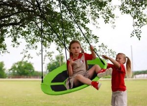 Huśtawka Malatec Huśtawka bocianie gniazdo 100cm ziel-czar 23514 12