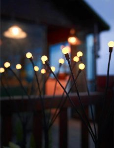 Saska Garden LAMPA SOLARNA TAŃCZĄCE NA WIETRZE KULECZKI BIAŁE 6 LED 72CM 3