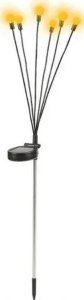 Saska Garden LAMPA SOLARNA TAŃCZĄCE NA WIETRZE KULECZKI BIAŁE 6 LED 72CM 5