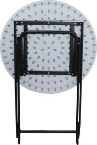 Saska Garden STÓŁ SKŁADANY BALKONOWO CATERINGOWY BIAŁY 60x72CM 2