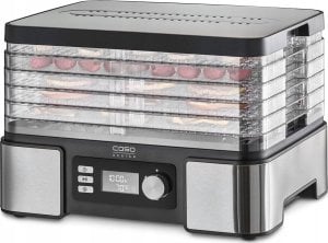 Suszarka Caso Caso | Food Dehydrator | DH 450 | Power 370-450 W | Number of trays 5 | Temperature control | Integrated timer | Juodas/Stainless Steel 1