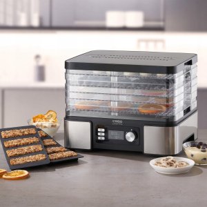 Suszarka Caso Caso | Food Dehydrator | DH 450 | Power 370-450 W | Number of trays 5 | Temperature control | Integrated timer | Juodas/Stainless Steel 2