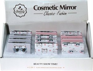 Lusterko kosmetyczne Donegal Lusterko dwustronne koty (12szt) 6