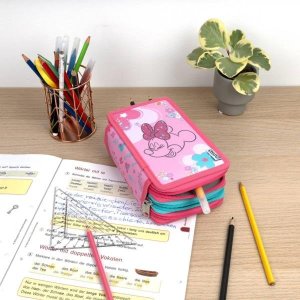 Piórnik Undercover Potrójny Piórnik z Wyposażeniem, Myszka Minnie 8