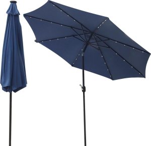 Saska Garden PARASOL OGRODOWY Z OŚWIETLENIEM LED 300CM GRANATOWY 1