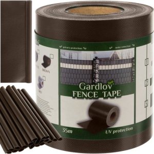 Gardlov Taśma ogrodzeniowa 19cmx35m 630g/m2 brązowa 23707 17