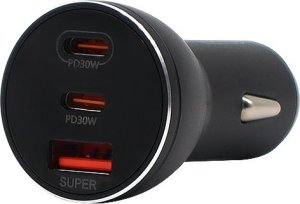 Ładowarka Vega ECOBOX* SZYBKA ŁADOWARKA SAMOCHODOWA 78W 2XPD + USB> 5