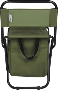 Enero Krzesło wędkarskie turystyczne składane zielone z torbą pod siedziskiem 35x28x58cm 4
