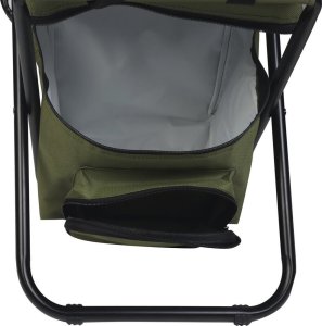 Enero Krzesło wędkarskie turystyczne składane zielone z torbą pod siedziskiem 35x28x58cm 8