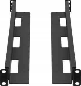 Lanberg Zestaw szyn montażowych Lanberg do szaf 19" przesuwne 650 x 1090 mm czarny 2