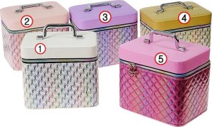 Adar Kuferek M walizka z lusterkiem na zamek 21x14x13cm 4