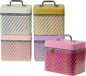 Adar Kuferek M walizka z lusterkiem na zamek 21x14x13cm 5