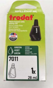 Trodat Farba do stemplowania zielony 28ML 7011/SB 2