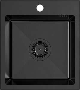 Zlewozmywak Quadron Zlewozmywak stalowy LUKE 90 czarny 2