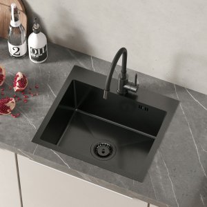 Zlewozmywak Quadron Zlewozmywak stalowy LUKE 100 Czarny 6