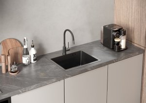 Zlewozmywak Quadron Zlewozmywak stalowy LUKE 100 Czarny 8