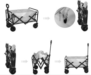 Redcliffs WÓZEK TURYSTYCZNO PLAŻOWY SKŁADANY 87X54X59CM Z UCHWYTEM REDCLIFFS 3