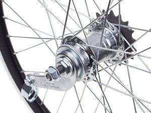 XMX Koło tylne 28" obręcz stożkowa czarna, piasta samohamowna Velosteel Uniwersalny 2