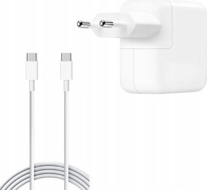 Ładowarka Vega ECONOMY ŁADOWARKA SIECIOWA 35W BIAŁA FASTON 2xPD PD + KABEL TYP-C DO TYP-C> 5