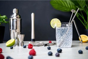 Alpina ZESTAW BARMAŃSKI 14 ELEMENTÓW SHAKER DO DRINKÓW SZCZYPCE ALPINA 6