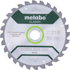 Metabo METABO PIŁA TARCZOWA HW/CT 216x30x28z    CORDLESS CUT WOOD CLASSIC 1