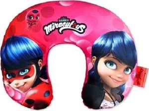 Setino Poduszka podróżna Zagłówek Rogal Biedronka Miraculous LADYBUG 1