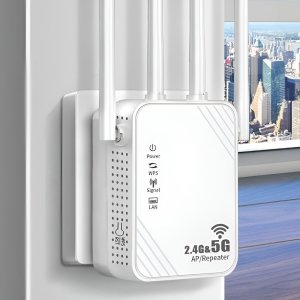 Adapter USB SwiatKabli Wzmacniacz sygnału WIFI REPEATER LAN 300Mbps  4 anteny 2dBi 2