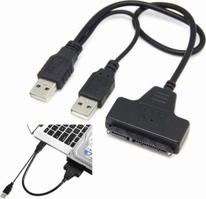 Adapter USB SwiatKabli Adapter USB 2.0 do dysków 2,5" 3,5" SATA + zasilanie 1