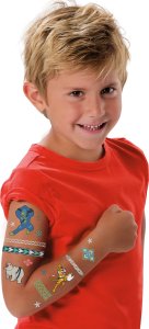 SES Creative SES Tatuaże dla dzieci Wojow. zwierząt 14287 42872 3