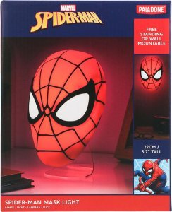 Paladone PALADONE Lampka Marvel Spiderman maska ścienno-biurkowa (wysokość: 15 cm) 8