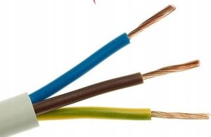 OWY Przewód OWY 3X4mm2 krążek 100mb giętki okrągły biały 300/500V H05VV-F 7