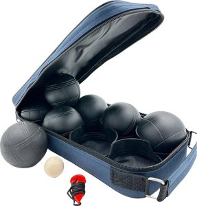 Enero KULE DO GRY 8 SZT- BOULE PETANQUE CZARNE POKROWIEC ENERO PRO 1