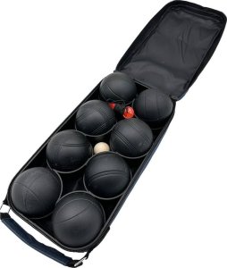 Enero KULE DO GRY 8 SZT- BOULE PETANQUE CZARNE POKROWIEC ENERO PRO 2