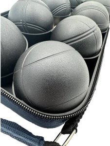 Enero KULE DO GRY 8 SZT- BOULE PETANQUE CZARNE POKROWIEC ENERO PRO 3