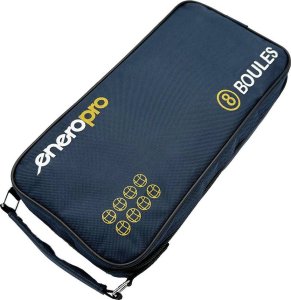 Enero KULE DO GRY 8 SZT- BOULE PETANQUE CZARNE POKROWIEC ENERO PRO 5